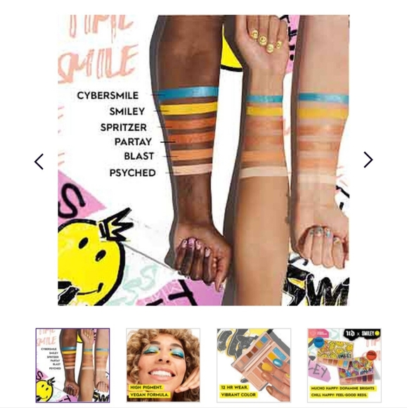 β
SOLDβ
Urban Decay X SMILEY: Naked Mucho Happy Mini Eyeshadow Palette BNIB!! - Picture 9 of 14